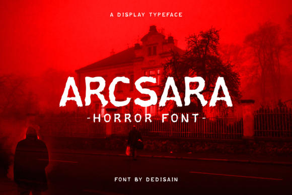 Arcsara: A Spooky Display Font for Digital Branding