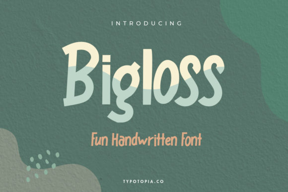 Bigloss: A Bold Display Font for Editorial Impact