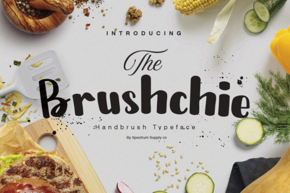 Brushchie Font: A Creative Display Typeface for Makers