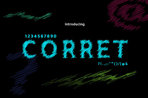 Corret: A Display Font Built for Creative Statement