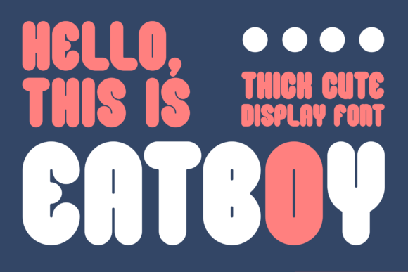 Eatboy: The Chunky Display Font Designed for Editorial Personality