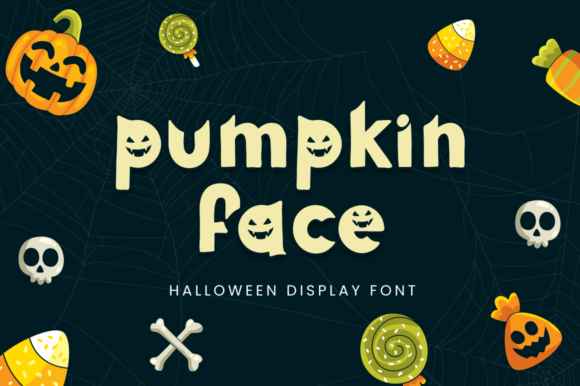 Exploring Pumpkin Face: A Spooky and Cute Display Typeface