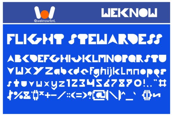 Flight Stewardess Font: A Unique Display Typeface for Creators