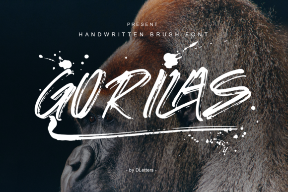 Gorilas: A Display Font with Brush Pen Soul