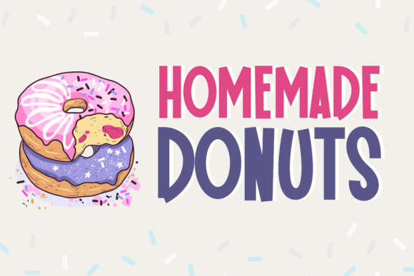 Homemade Donuts: A Font That Feels Like Sweet Craftsmanship