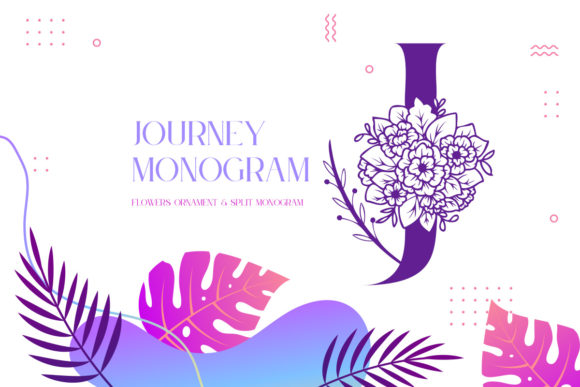 Journey Monogram: A Unique Display Font for Marketing Communication