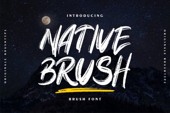 Native Brush: The Editorial Designer's Bold Display Typeface