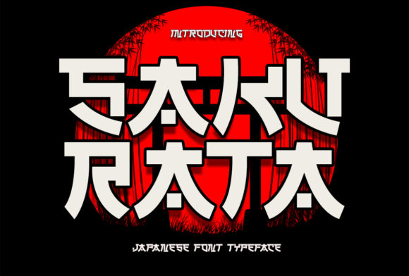 Sakurata: A Chunky Display Font for Bold Digital Design
